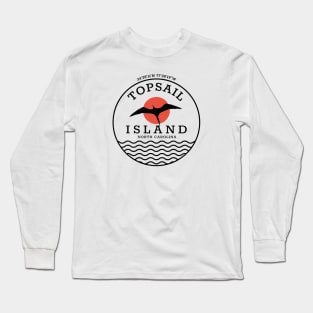 Topsail Island, NC Summertime Vacationing Abstract Sunrise Long Sleeve T-Shirt